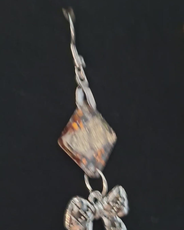 BOUCLES D'OREILLES AILES DE LOSANGE