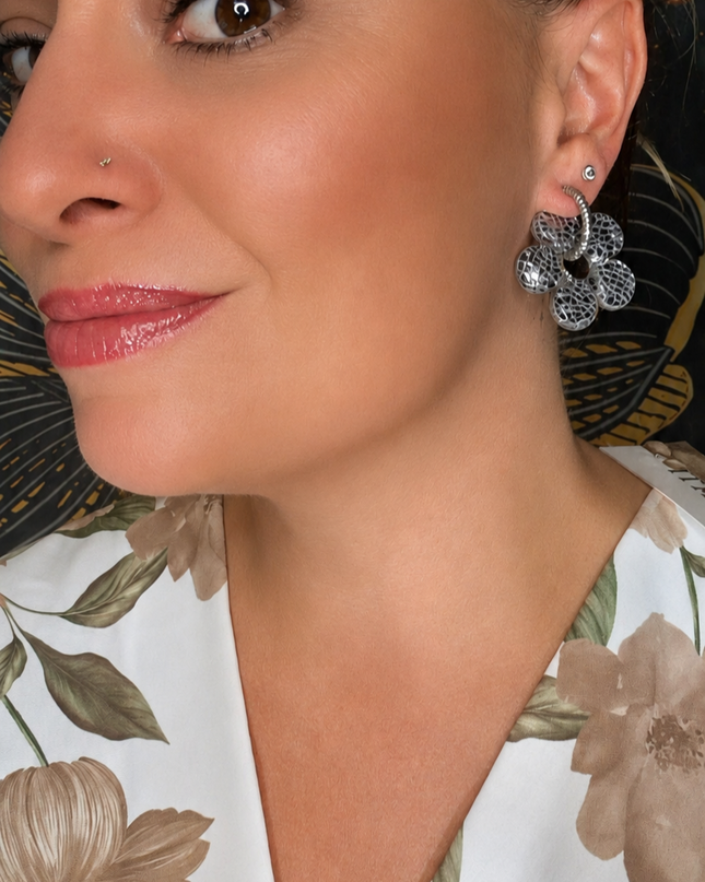 BOUCLES D'OREILLES ZÉPHYR ARGENTÉ