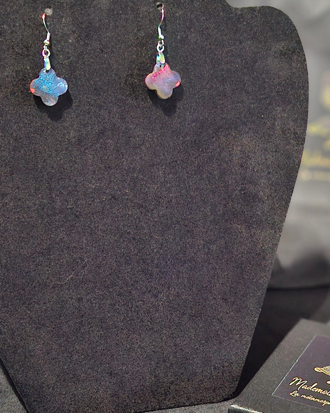 BOUCLES D'OREILLES CHRYSALIDE AZUR