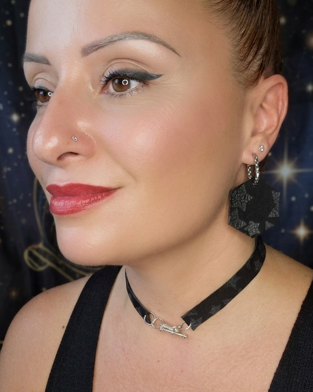 BOUCLES D'OREILLES PSYCHÉ NOIRE