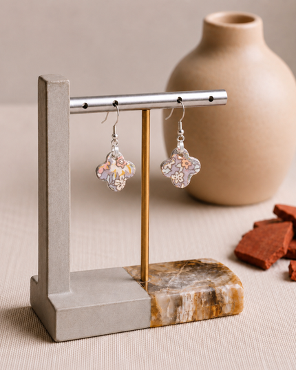 BOUCLES D'OREILLES CHRYSALIDE DE COTON
