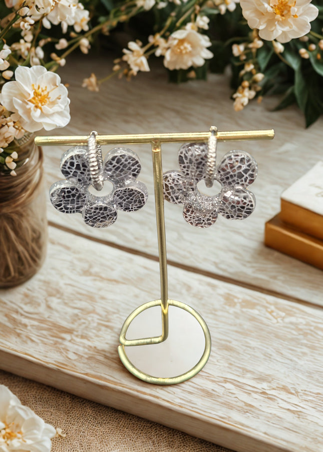 BOUCLES D'OREILLES ZÉPHYR ARGENTÉ