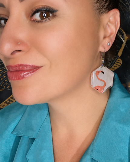 BOUCLES D'OREILLES CHRYSALIDE TROPICALE