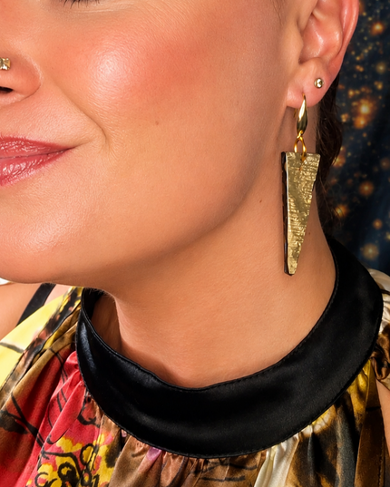 BOUCLES D'OREILLES LÉPIDOPTÈRE D'OR