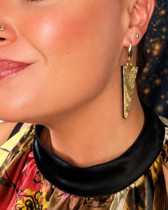 BOUCLES D'OREILLES LÉPIDOPTÈRE D'OR