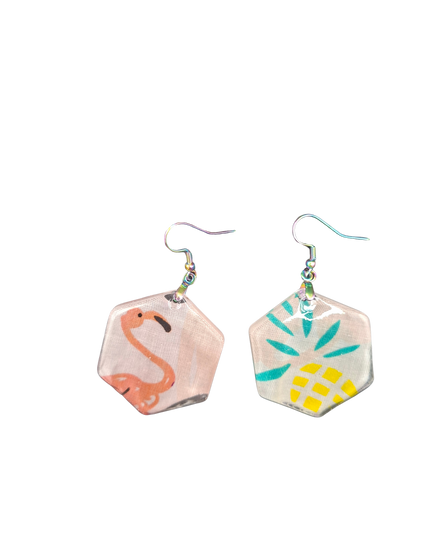 BOUCLES D'OREILLES CHRYSALIDE TROPICALE