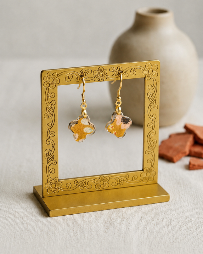 BOUCLES D'OREILLES PAPILLON DE FLORE