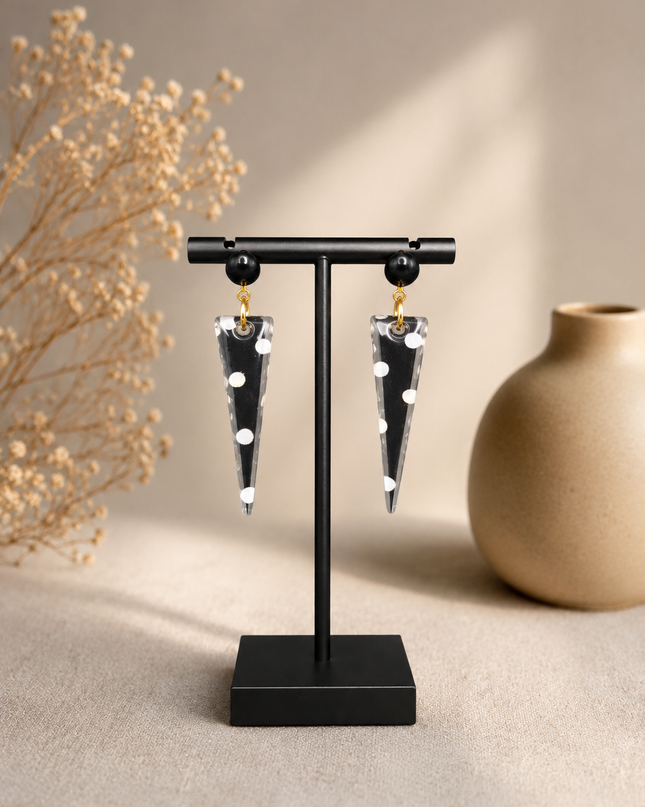BOUCLES D'OREILLES POIS DE PAPILLON