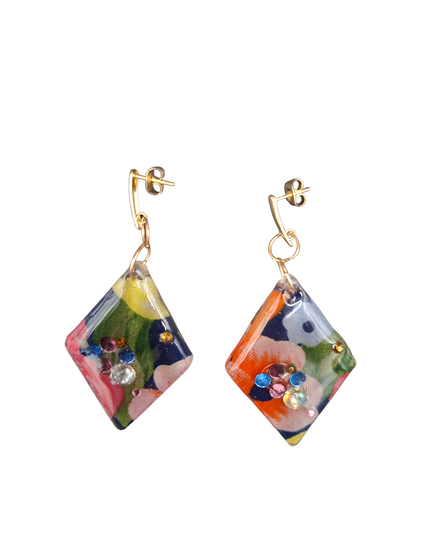 BOUCLES D'OREILLES AILES DE FLORE