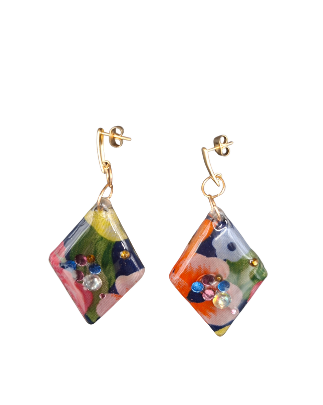 BOUCLES D'OREILLES AILES DE FLORE