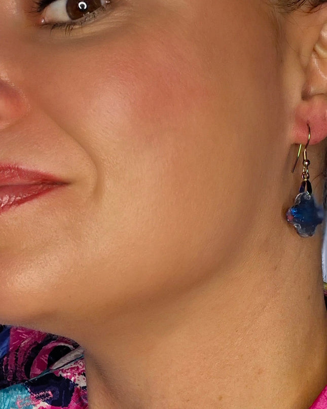 BOUCLES D'OREILLES CHRYSALIDE AZUR