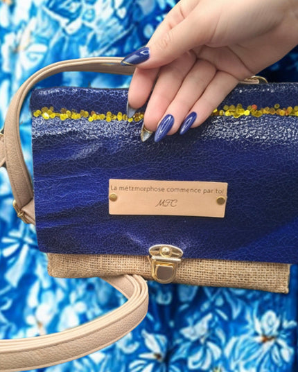 POCHETTE CHRYSALIDE BLEUE