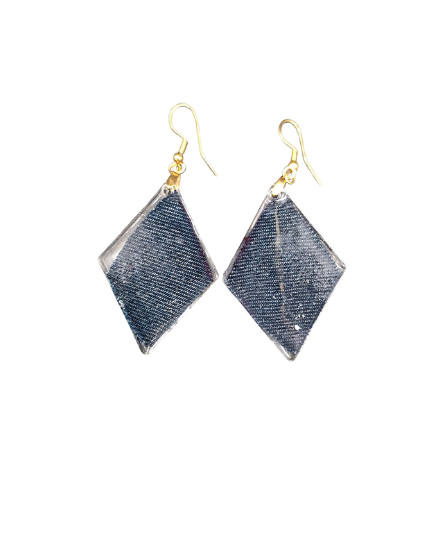BOUCLES D'OREILLES CHRYSALIDE DE DENIM