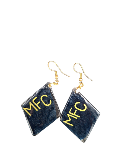 BOUCLES D'OREILLES CHRYSALIDE DE DENIM