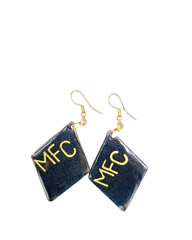 BOUCLES D'OREILLES CHRYSALIDE DE DENIM