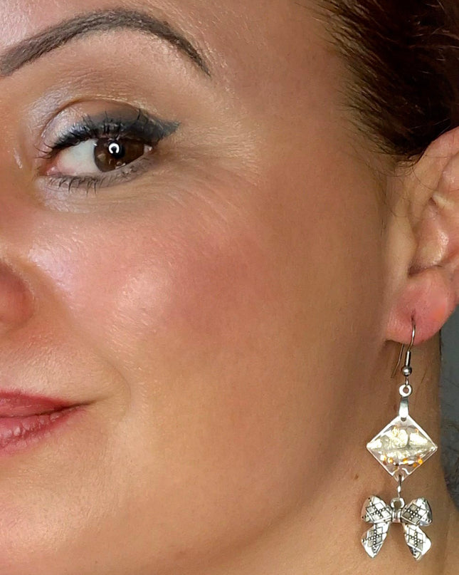 BOUCLES D'OREILLES AILES DE LOSANGE