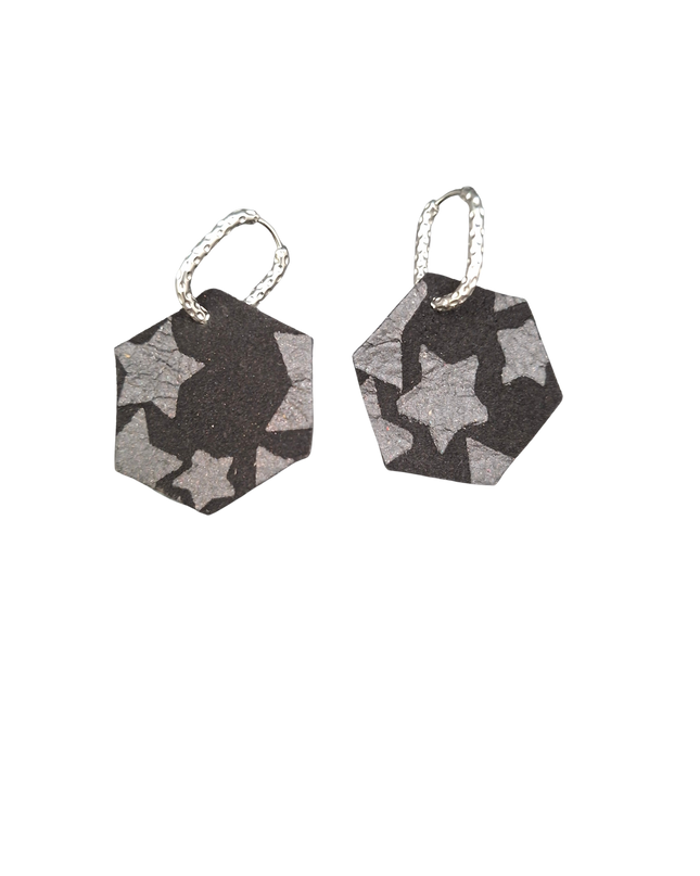 BOUCLES D'OREILLES PSYCHÉ NOIRE
