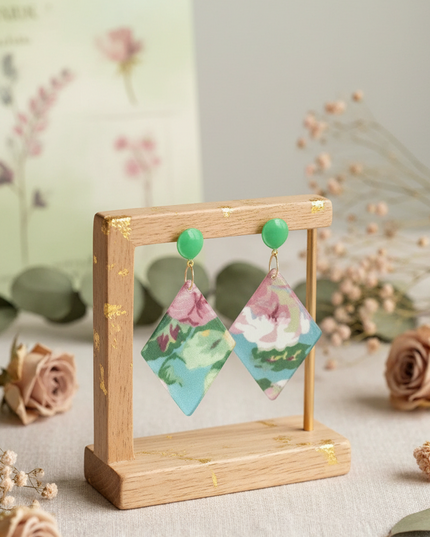 BOUCLES D'OREILLES CHRYSALIDE FLORALE