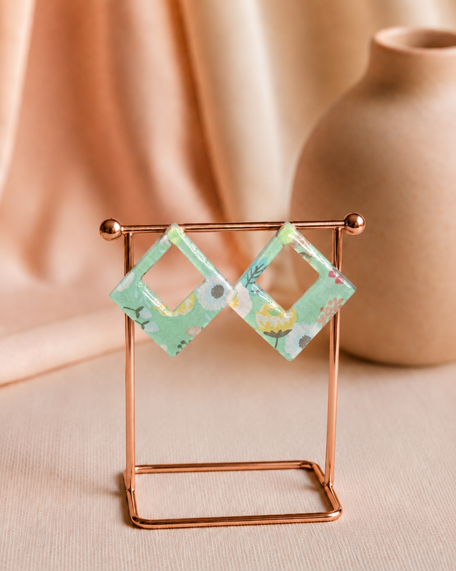 BOUCLES D'OREILLES CALLOPHRYS FLEURI